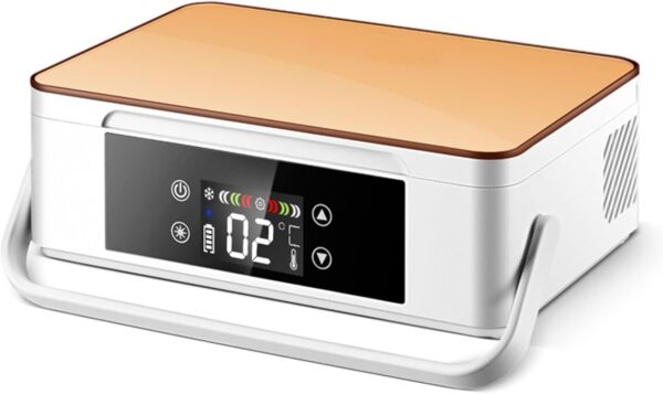 BAEE Insulin Portable Refrigerator, Household Car Mini Portable Charging And Cooling Smart Small Refrigerator (Color : Golden) - Image 2