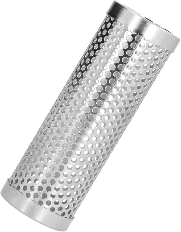 BBQ Smoker Tube, Reusable Lightweight Stainless Steel Grills Smoker Box Cylindrical Detachable Large Capacity Fruit Wood BBQ Pellet Smoker Tube for Outdoor (Length 15.3CM*Height 5.3CM [order - Image 4