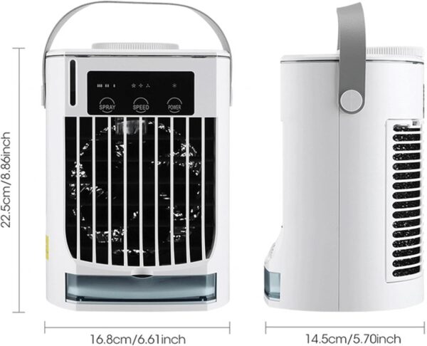 BAIYUN Portable Air Conditioners | 4 in 1 Desktop Air Conditioner | Portable Room Air Conditioners 3 powerful wind, 3 Spray Modes - A/C Portable Air Conditioner for Bedroom Home Camping - Image 5