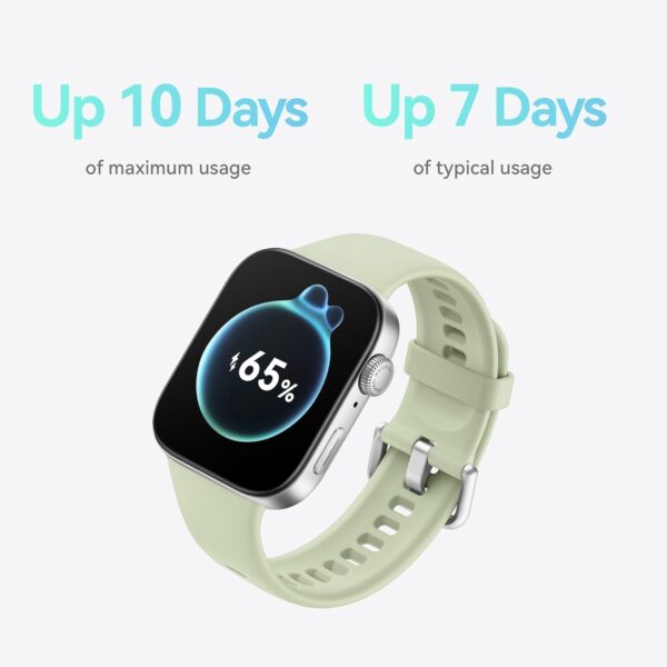 HUAWEI WATCH FIT 3 Smartwatch for men women, iOS & Android, Up to 10 Days Battery Life, Bluetooth Calls, GPS Smartwatch, Aluminum Case, AMOLED Display, Health&Fitness Tracker, White strap - Image 7