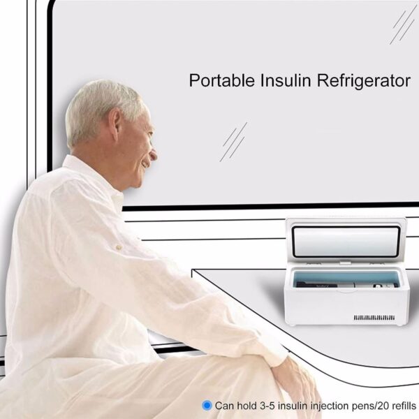 GYJ Portable Insulin Refrigerator, Mini Home Medicine Car Refrigerator With Smart HD LED Digital Display HY - Image 5