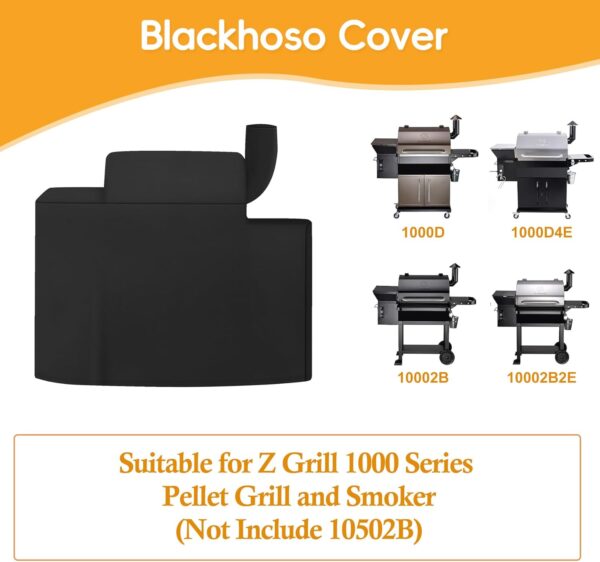 Grill Cover for Z Grill 1000 Series Pellet Grill and Smoker, Waterproof Heavy Duty Z Grill 1000 Series Pellet Smoke Cover, Outdoor BBQ Accessory - Image 3