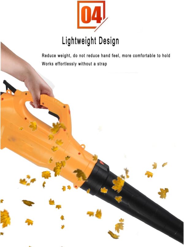 ALSUP 6800W electric handheld leaf blower blower, leaf blower blower for ash cleaning and dust blowing industrial leaf blower, electric leaf blower with 6-speed boost,15m - Image 8