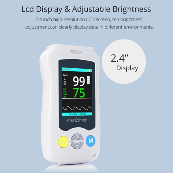 XJZHANG Fingertip Pulse Oximeter, Superior Measuring Accuracy Exquisite, LED Display Compact and Lightweight Fingertip Saturation Monitors, with Bar Graph - Image 6