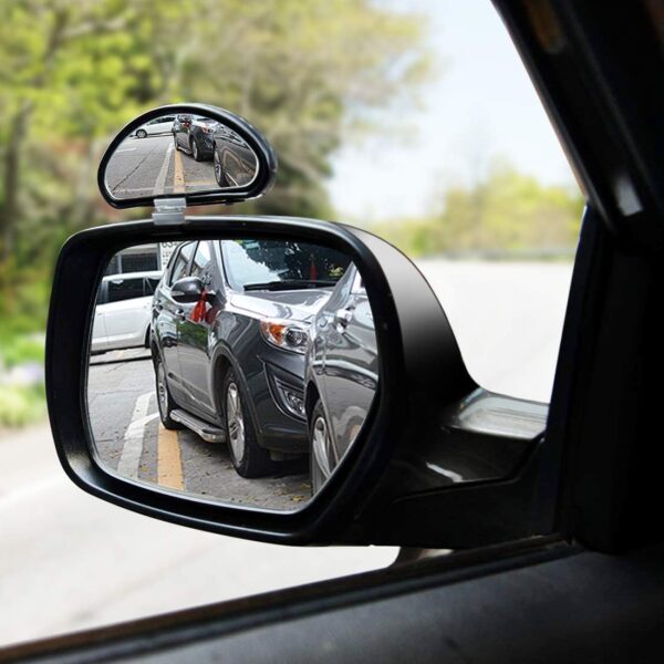 TRIXES 2 X Adjustable Car Van Blind Spot Blindspot Wide Angle Towing Mirror - Car Accessories - Small Mirrors - Mounting Mirrors for Side and Rearview Mirrors - Image 5