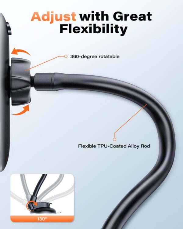 APPS2Car Car Phone Holder - Windshield Mount, Strong Suction, Compatible for 4.7-6.8" iPhone 14/13/12 Pro Max, Samsung S22+ - Image 4
