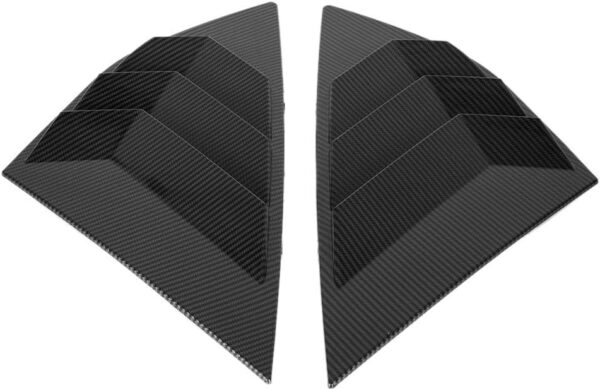 Rear Side Window Louvers,Carbon Fiber Style Rear Window Louver Shutter Vent Fits for Ford Focus ST RS MK3 - Image 8