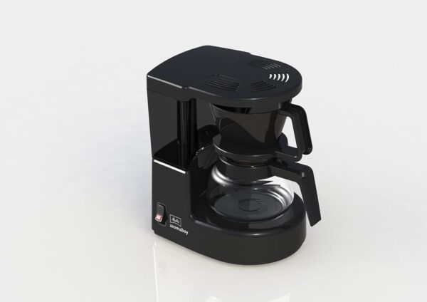 Melitta Filter Coffee Machine, Aromaboy Model, Stainless Steel, Black, Art.No. 6707286 - Image 3