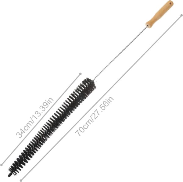 GOTH Perhk Clothes Dryer Vent Trap Cleaner Brush, Stainless Steel Flexible Pipe Refrigerator Coil Brush, Long Flexible Rod Cleaning Tool - Image 3
