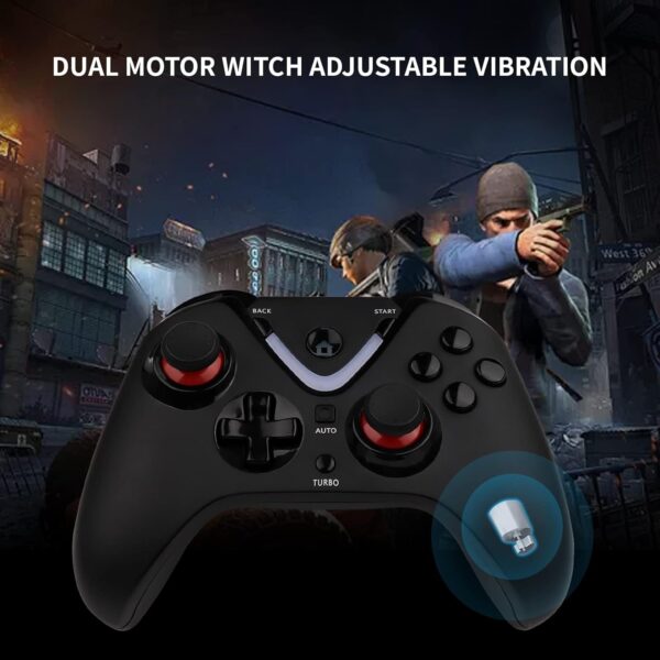 RALAN Wireless Game Controller with ALPS Joysticks Hall Triggers Compatible with Xbox One S/X, Xbox Series S/X, PC Gaming Gamepad, Remote Joypad with 2.4G Wireless Adapter（Black） - Image 6