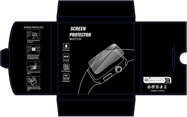 WFTE Screen Protector for Garmin Vivoactive 6 / Garmin Vivoactive 5 GPS 42MM, [4-Pack] Flexible TPU Film Screen Protector [Full Coverage] [HD Clear] [Bubble Free] Ultra-thin TPU Soft Film-size - Image 9