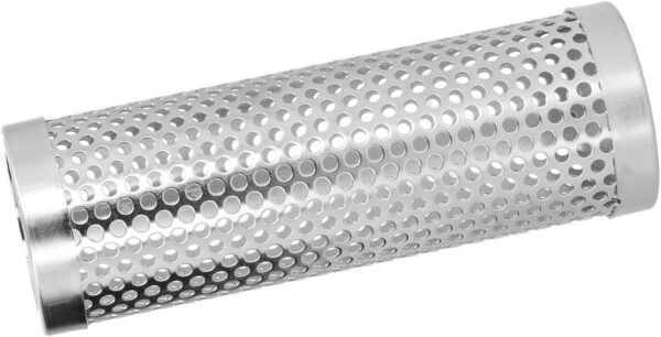 BBQ Smoker Tube, Reusable Lightweight Stainless Steel Grills Smoker Box Cylindrical Detachable Large Capacity Fruit Wood BBQ Pellet Smoker Tube for Outdoor (Length 15.3CM*Height 5.3CM [order - Image 5