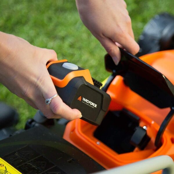 Yard Force 40V 32cm Cordless Lawnmower with Lithium-ion Battery and Quick Charger LM G32 + Grass Trimmer with Adjustable Head, - Image 9