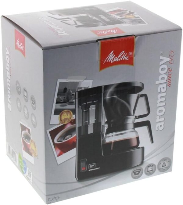 Melitta Filter Coffee Machine, Aromaboy Model, Stainless Steel, Black, Art.No. 6707286 - Image 8