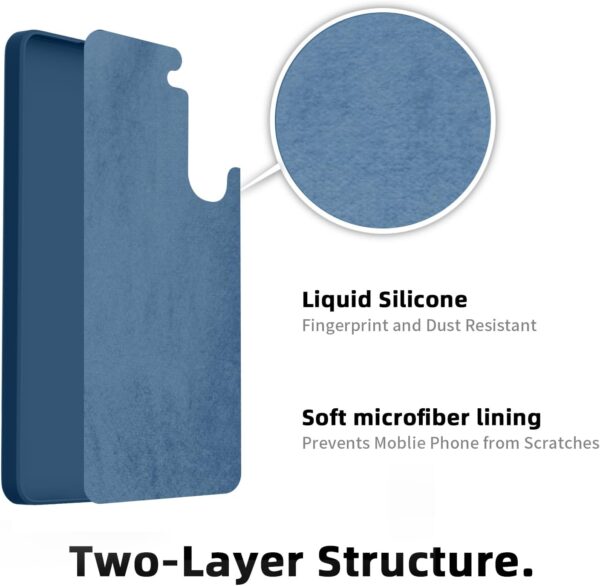 ORDA for Samsung Galaxy S24 Plus Case Silicone Camera Protection Ultra Slim Case Soft Gel for Samsung Galaxy S24+ Phone Case Cover Rubber Anti-Scratch Compatible for 6.65" Matte Blue - Image 6
