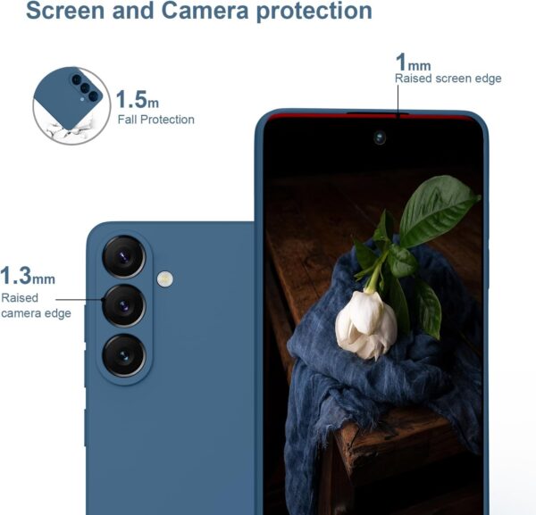 ORDA for Samsung Galaxy S24 Plus Case Silicone Camera Protection Ultra Slim Case Soft Gel for Samsung Galaxy S24+ Phone Case Cover Rubber Anti-Scratch Compatible for 6.65" Matte Blue - Image 3