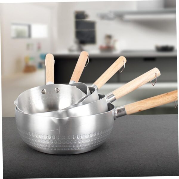 MAGICLULU Milk Pan Saucepan Milk Warmer Pot Non-Stick Surface Multi-Functional Sauce Pan for Cooking - Image 3