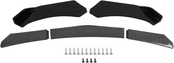 Longzhuo 5pcs Front Bumper Lip Body Kit Universal Lip Splitter Spoiler Diffuser Canard Protector for Car - Image 2