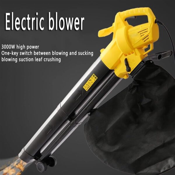Electric Leaf Blower Vacuum Shredder with Large 35L Bag - 3000W 3-in-1 Variable Speed Electric Blower for Yard Clean-Up and Mulching - Image 5