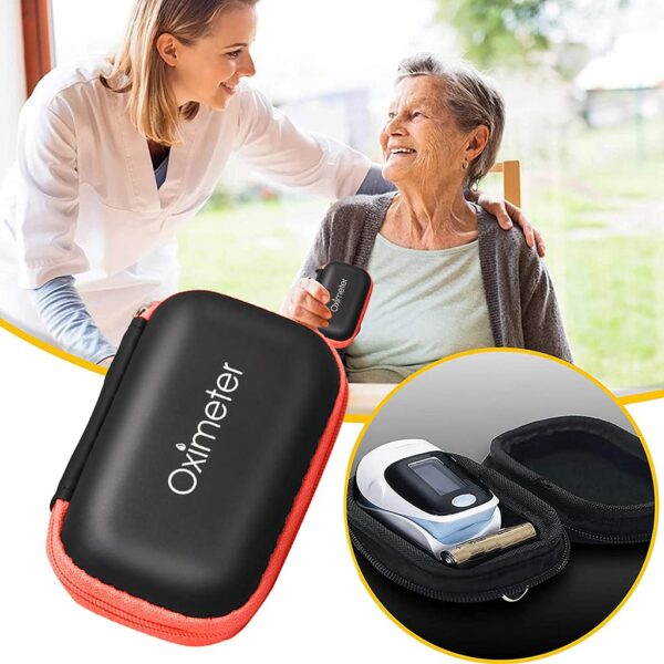 SELiLe Fingertip Pulse Oximeter Bag, EVA Material, Shockproof Protective Travel Storage Case - Image 4