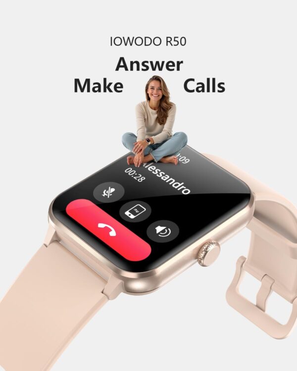 Smart Watch for Women, 1.85" Touch Smartwatch Answer/Make Calls, Fitness Watch with Heart Rate Sleep Monitor Step Counter, 110+ Sports Modes Activity Tracker, IP68 Waterproof Watch for Android iOS - Image 3