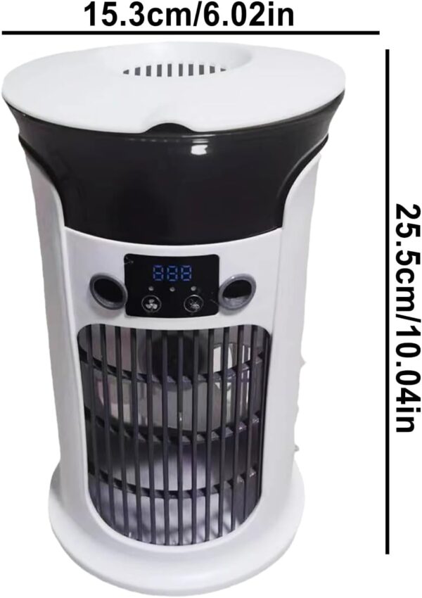 Portable Air Conditioners - Desktop Cooling Machine | Portable Evaporative Fan, Quiet Smart USB Air Cooler Bedroom Garage RV Tent Camping Outdoor Indoor With Remote Control And LED - Image 7