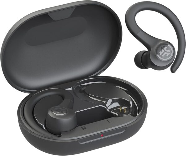 JLab Go Air Sport Running Headphones - True Wireless Earphones Bluetooth, Hook Over Ear Earbuds for Sports & Gym, 32+ H Playtime In Ear Buds, IP55 Sweat-Resistant, EQ3 Sound, Graphite - Image 2