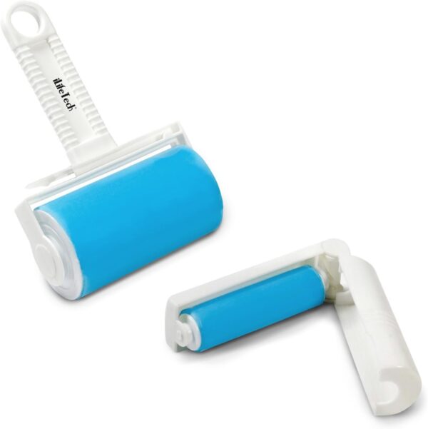 iLifeTech Reusable Lint Roller, Sticky Lint Brush for Dog, Cat Hair Remover, Washable Sticky Roller for Clothes, Carpets - Medium Size - Image 2
