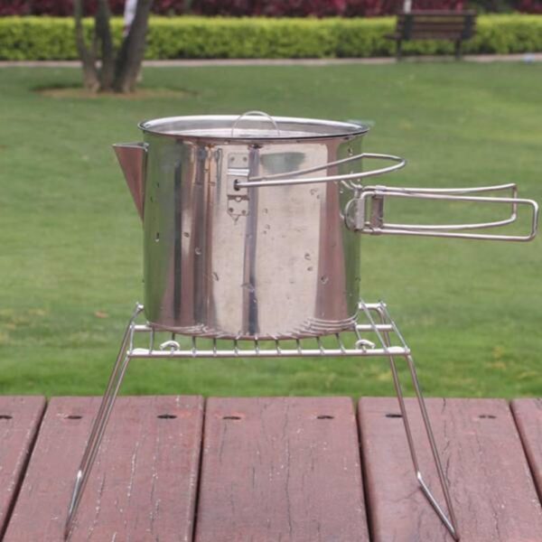 Haptufer Folding Campfire Grill Camping Grill Suitable for Travel and Survival Expanded Size: 18x16x12cm - Image 5