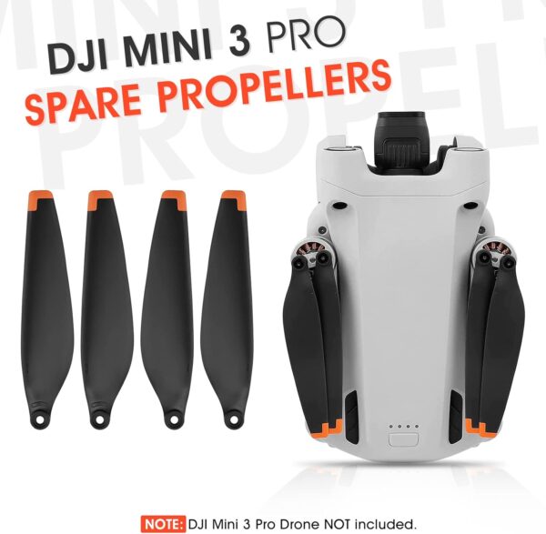 8PCS Drone Propellers for DJI Mini 3 Pro, Replacement Propellers Low-Noise Props Blade Spare Wings for DJI Mini 3 Pro Fly More Combo Accessories - Image 5