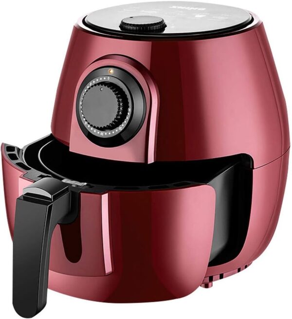 RANRANJJ Air Fryers Digital Air Fryer Oven,Oil-less Air Fryer Large-capacity,Multi-function Electric Fryer Household Fries Machine Hot Air Fryers Red(with Pizza Plate Cake Basket) - Image 4