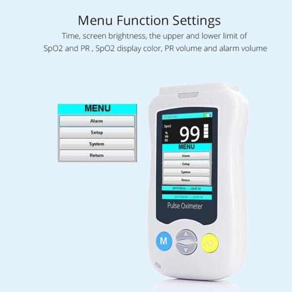 XJZHANG Fingertip Pulse Oximeter, Superior Measuring Accuracy Exquisite, LED Display Compact and Lightweight Fingertip Saturation Monitors, with Bar Graph - Image 8