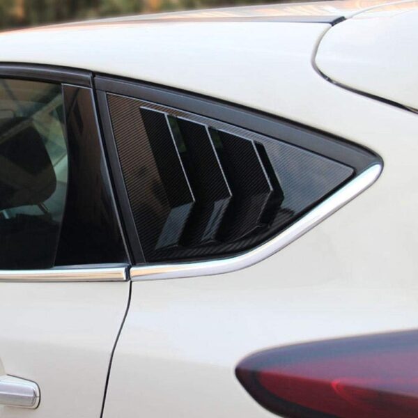 Rear Side Window Louvers,Carbon Fiber Style Rear Window Louver Shutter Vent Fits for Ford Focus ST RS MK3 - Image 6