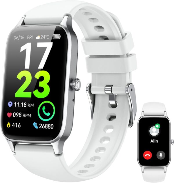 Smart Watch for Men Women, 1.57" Touch Smartwatch Answer/Make Calls, Fitness Watch with Heart Rate Sleep Monitor Step Counter, 110+ Sports Modes Activity Tracker, IP68 Waterproof Watch for Android iOS - Image 2