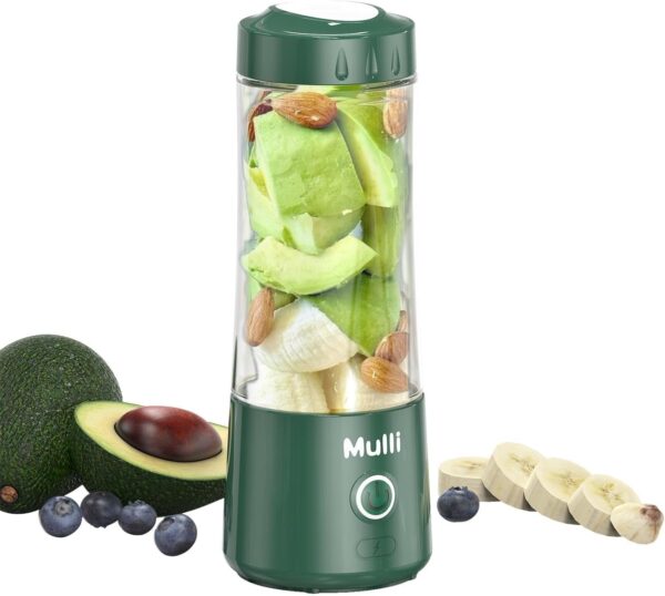 Mulli Portable Blender,Usb Personal Mixer for Smoothie and Shakes, Mini Blender with Six Blades for Food,Travel,Gym - Image 2