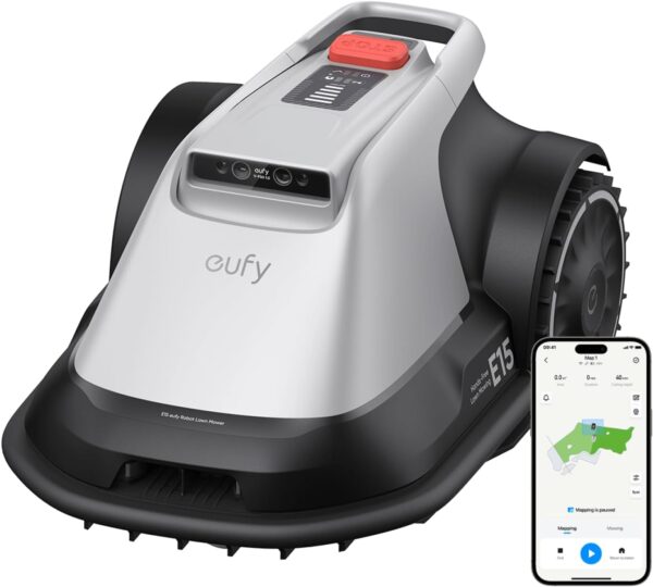 eufy Robot Lawn Mower E15, No Wire, No RTK, No Signal Issue, Hands-Free Auto Mapping, Precise Obstacle Avoiding, Reliable Lawn Maintenance, Worry-Free Experience - Image 2