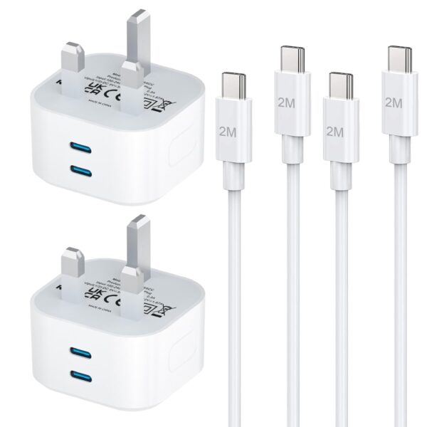 Google Pixel Charger,2 Pack Google USB C Fast Charger Cable and Plug 2M 25W PPS Super Fast for Pixel 9/9 Pro/9 Pro XL/9 Pro Fold/8 Pro/8/8A/7A/7/7 Pro/6A/6/6 Pro/5/5A/4A/4/4 XL/iPhone 15 16 - Image 2