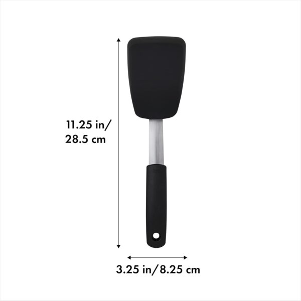OXO Good Grips Silicone Flexible Turner, Black - Image 3