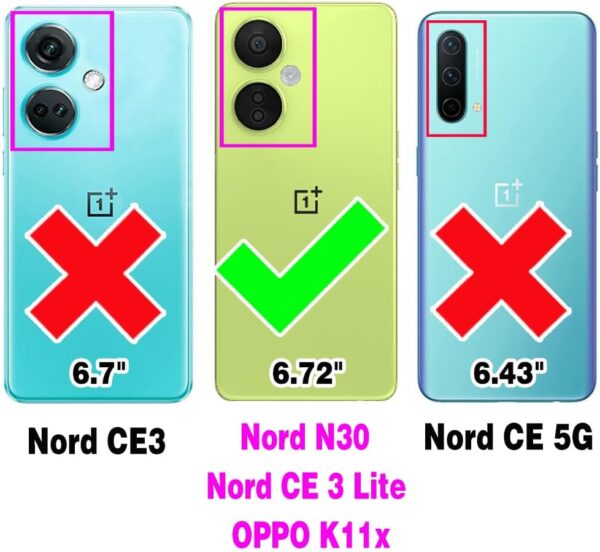 Phone Case for OnePlus Nord N30 5G/CE 3 Lite Wallet Cover With Screen Protector Crossbody Wrist Strap Leather Flip Pattern Zipper Credit Card Holder Stand Cell OPPO K11x/One Plus 1 1+ N 30/CE3 Black - Image 3