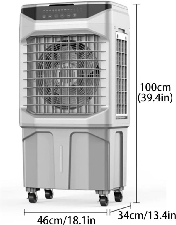 Portable Air Conditioners, 3-IN-1 Evaporative Air Cooler, Swamp Coolers with Ice Pack and Timer, Portable Ac Great for Room Office(46 * 34 * 100cm) - Image 3
