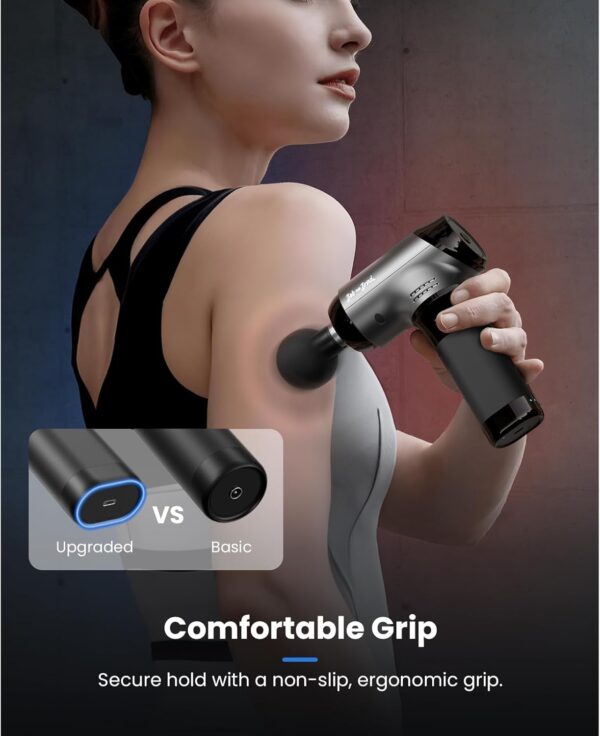 Massage Gun with Heat and Cold, Bob and Brad T2 Pro Massage Gun Deep Tissue 4000mAh Battery 10mm Amplitude, Percussion Muscle Massager for Home Office Workout Muscle Pain Relief, Gifts for Men Women - Image 9