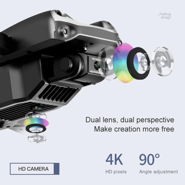 Drones with cameras are for beginners with 4K Camera for Adults, K99 Max GPS Drones with cameras are for beginners with Auto Return, Foldable Mini Drones with cameras are for beginners, Thre - Image 6