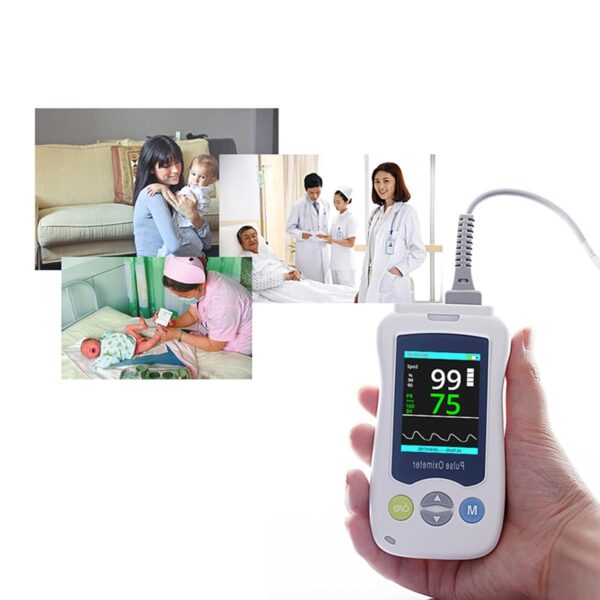 XJZHANG Fingertip Pulse Oximeter, Superior Measuring Accuracy Exquisite, LED Display Compact and Lightweight Fingertip Saturation Monitors, with Bar Graph - Image 2