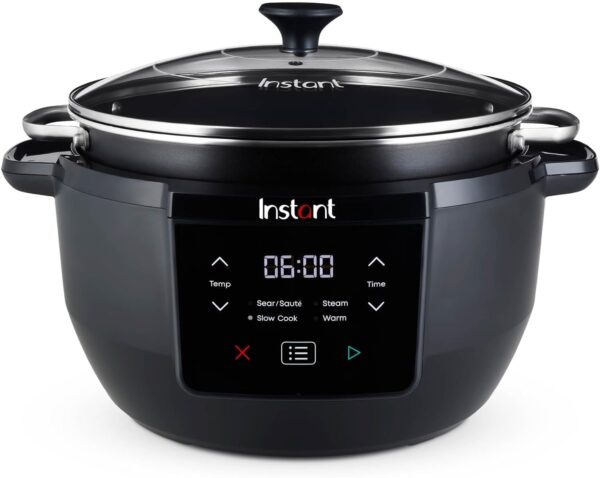 Instant Superior Slow Cooker - Digital Slow Cooker with Steamer, Sauté, Sear, Reheat and Keep Warm Functions, Removable Dishwasher Safe Pot - Up to 10 Portions, 7.1L Capacity - Image 2