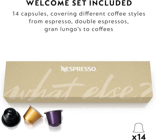 Nespresso Essenza XN110840 Mini Coffee Machine by Krups, Piano Black - Image 5