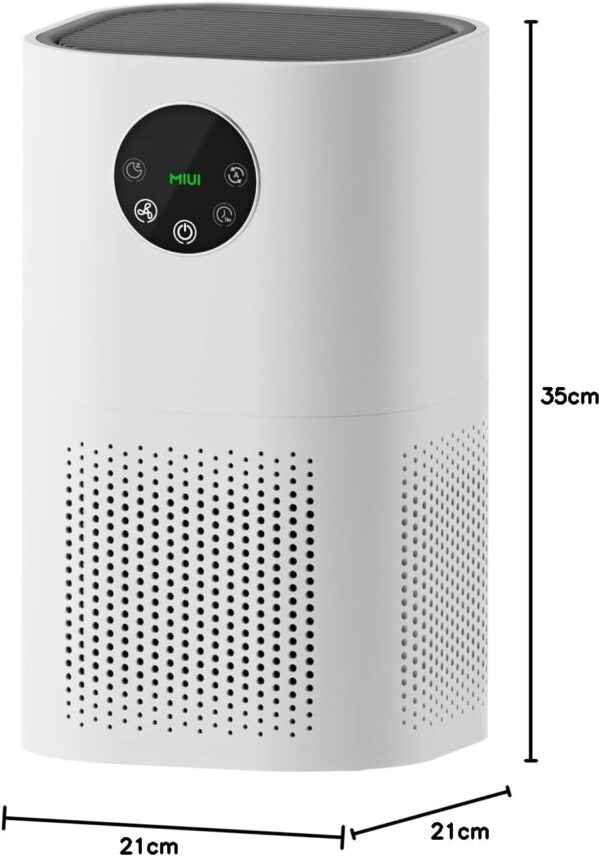 MIUI Air Purifiers for Home Large Room 50m², True HEPA Filter for Allergies, Auto Detection & Adjustment, 4 Modes, Pets, Smoke, Wildfire Smoke, Dust, Pollen, 25dB Quiet Cleaner - Image 11