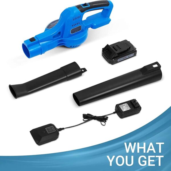 OZBME Convenient Cordless Blower, Light Weight Handheld Mini Leaf Blower, Electric Sweeper For Cleaning Dust Small Trash - Image 8