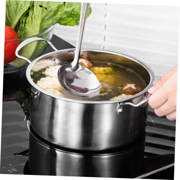 Gatuida 3pcs Induction Cooking Soup Pot Stainless Steel Pot Double Handles Kitchen Cooking - Image 5