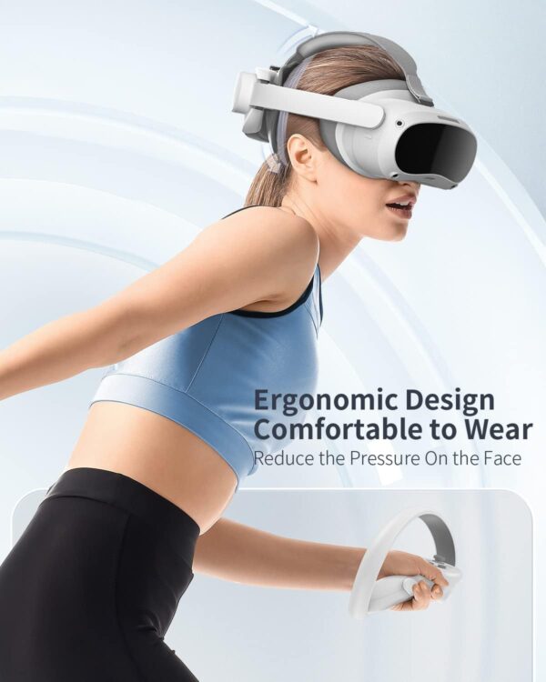 ZYBER Updated head Strap for PICO 4 VR accessories, Wider and thicker design Adjustable headset Compatible with Pico4 - Image 7