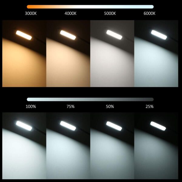 Led Floor Lamp Remote & Touching Control 4 Colour Temperatures with Stepless Dimmable for Bedroom Living Room Office,Iron, Black - Image 4
